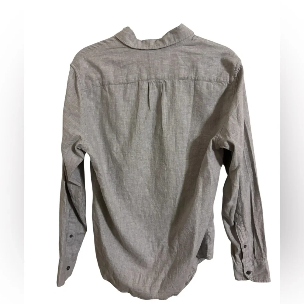 J. Crew Factory Light Gray Men’s Button Up‎ Small
